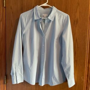 J Jill Sky Blue Casual Button Down Shirt Women’s Size Medium